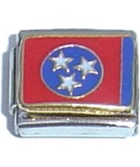 Tennessee State Flag Italian Charm - $12.18 CAD