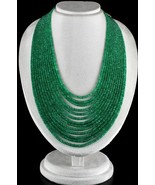 NATURAL CERTIFIED ZAMBIA EMERALD BEADS ROUND 13 LINE 871 CARAT GEMSTONE ... - £16,554.66 GBP