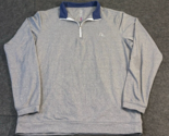 Rhoback 1/4 Zip Men&#39;s Size Medium Gray Heather Sweater Pullover Golf Per... - $69.24
