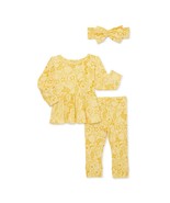 Disney Baby Winnie the Pooh Baby Girl Long Sleeve Ribbed 3-Piece Outfit ... - £18.87 GBP