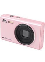 Pink Digital Camera 2024 Newest 4K 44MP Digital Cameras for Teens, Digital Point - $29.69