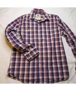 Men&#39;s Shirts Levi&#39;s Long Sleeve Button Up Shirt Red Medium - $14.25