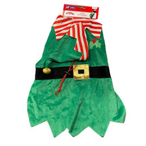 Holiday Time Pet Apparel Christmas Elf Medium Dog Costume Green - £3.58 GBP