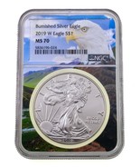 2019-W S $1 Bruni Argent American Eagle Classé Par NGC Comme MS70 Aigle Pic - €142,55 EUR