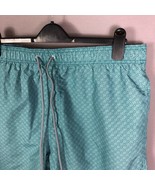 Ted Baker Teal Geo Print Design Swim Trunks Shorts Sz 36W 3XL - £27.52 GBP