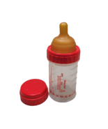 Playtex Round Top Slow Flow Nipple Nurser Drop In Baby Bottle 4 oz Red Vtg - £41.58 GBP