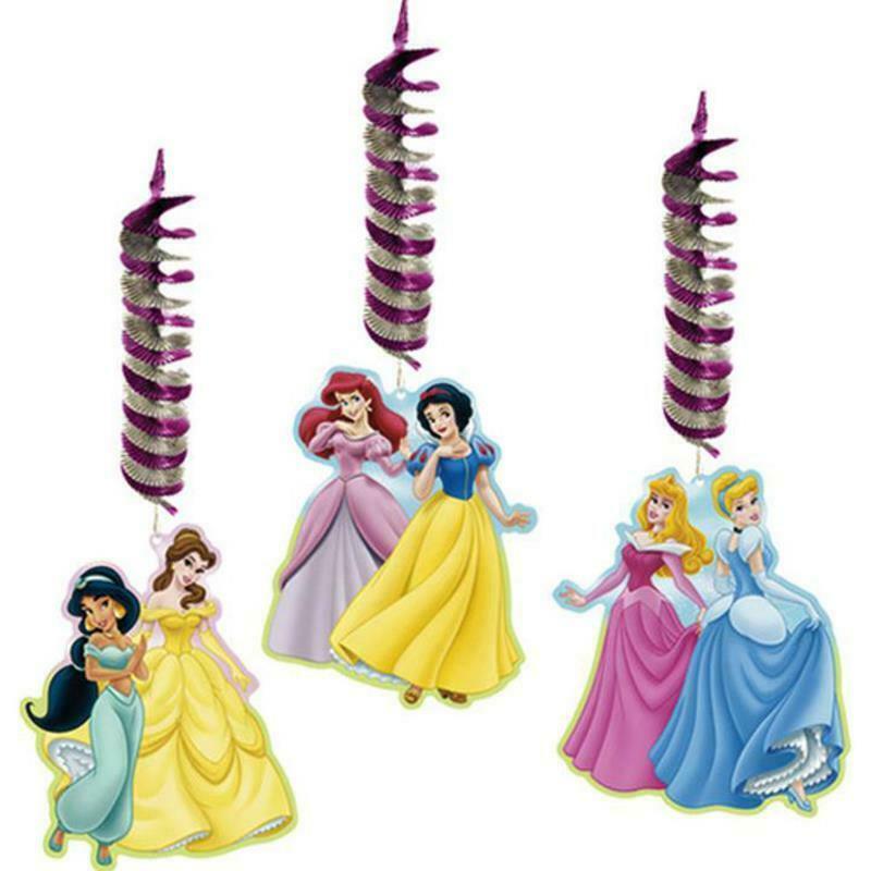 Primary image for Disney Fairytale Princess Hanging Decorations 3 Pc Dangler Birthday Party Supply