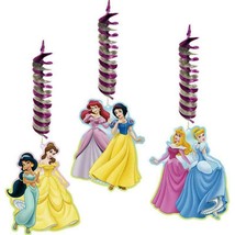 Disney Fairytale Princess Hanging Decorations 3 Pc Dangler Birthday Part... - $5.95