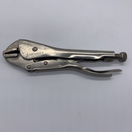 Vintage Craftsman Straight Jaw Self Locking Pliers - Vise Grips Made In USA - $18.70