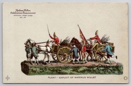 Hudson Fulton Celebration Float Exploit of Marinus Willet Postcard C36 - $9.95