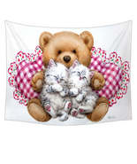Kids Design Cute Teddy Bear Dream Kittens Tapestry - €26,21 EUR+