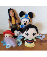 Disney Plush Lot 6 Funko Mulan Itty Bitty Toy Story Raya Dragon Mascot M... - $377.20 MXN