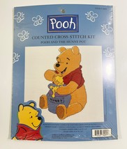 Leisure Arts Counted Cross Stitch POOH AND THE HUNNY POT #34001 - £9.28 GBP