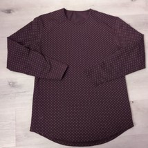 Bylt Shirt Mens L Puce Dotted Drop Cut Lux Long Sleeve Athleisure - $17.82