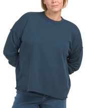 new Eileen Fisher Plus Organic Cotton Crewneck Sweatshirt Box Top in Adr... - £75.22 GBP
