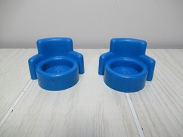 Fisher Price little people blue chairs replacement pieces set of 2 for house - $4.45