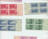 7 Mint Plate Blocks Stamps Scott 1011 1022 1070 1073 1074 1085 1089 - $9.90