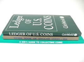 Coin Collecting Books Lot of 3 Amazing Coins Kids Guide Ledger US English Coins - £9.51 GBP