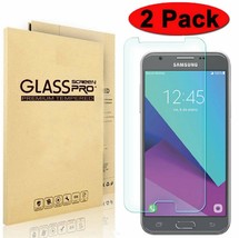 2-Pack Tempered Glass Screen Protector for Samsung Galaxy J3 Eclipse Ver... - £10.20 GBP