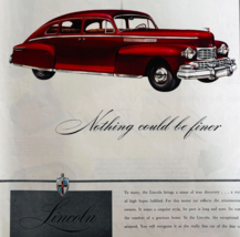 1947 Lincoln Advertisement Vintage Automobilia Luxury Ford Motor Co DWWW5 - $29.99