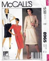 Misses&#39; JACKET &amp; DRESS Vintage 1984 McCall&#39;s Pattern 8965 Size 16 UNCUT - $12.00