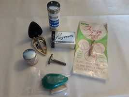 Old Vtg Collectible Health And Beauty Mixed Lot Gillette Razorette Tweez... - £31.81 GBP