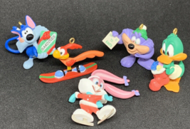 Lot of 5 Tiny Toon Adventures Hallmark Miniature Ornaments 1&quot; Babs Plucky 1994 - £19.46 GBP