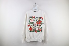 Vtg 90s Disney Womens XL North Carolina Christmas Mickey Mouse Sweatshirt USA - £46.35 GBP