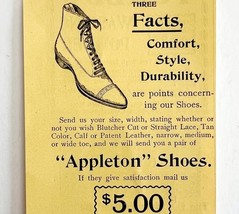 Appleton Shoes Boston Massachusetts 1894 Advertisement Victorian Fashion... - $368.21 MXN