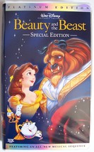 Disney Beauty and the Beast Platinum Special Edition VHS 2002 MINT Tested - £15.84 GBP