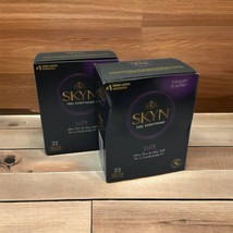 2x LifeStyles SKYN Non-Latex ELITE 22 Ultra Thin Condoms Each Box EXP 10... - £21.20 GBP