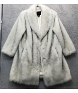 Tally Ho Outerwear Faux Fur Coat Womens L Multi Lined Pockets Shawl Coll... - $1,613.25 MXN