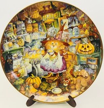 Franklin Mint Plate Bill Bell Scaredy Cats Halloween Holiday Limited Edi... - £22.31 GBP