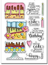 Layered Birthday Cake Transparent Clear Silicone Stamp Seal Scrapbooking... - £8.34 GBP