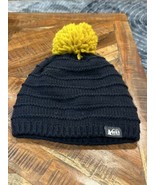 REI Blue Multicolored Beanie with Pom Pom youth 7-14 - $13.54 CAD