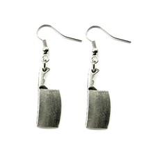 CLEAVER EARRINGS 1.7&quot; Kitchen Meat Knife Chopped Chef Punk Rock Halloween Horror - £6.25 GBP