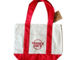 NEW Limited Edition Trader Joe&#39;s Mini Canvas Tote Bag - RED - £35.40 GBP
