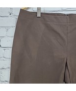 Bisou Bisou Shorts Womens Size 12 Brown Flat Front Bermuda Stretch New N... - £12.46 GBP