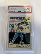 1977 Topps #635 Robin Yount Psa 6! Milwaukee Brewers Hof Hall Of Fame Legend! - £17.05 GBP