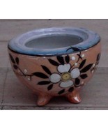 Nice Hand Painted Footed Trinket Box, BOTTOM ONLY, NO LID, PRETTY - $9.39 CAD