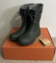 Bogs Women’s Amanda Plush Waterproof Dark Green Lace Up Boots US 9 UK 6.... - £53.08 GBP