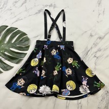 Hot Topic Womens Hunter Hunter Anime Mini Suspender Skirt Size S Black Cartoon - £20.56 GBP