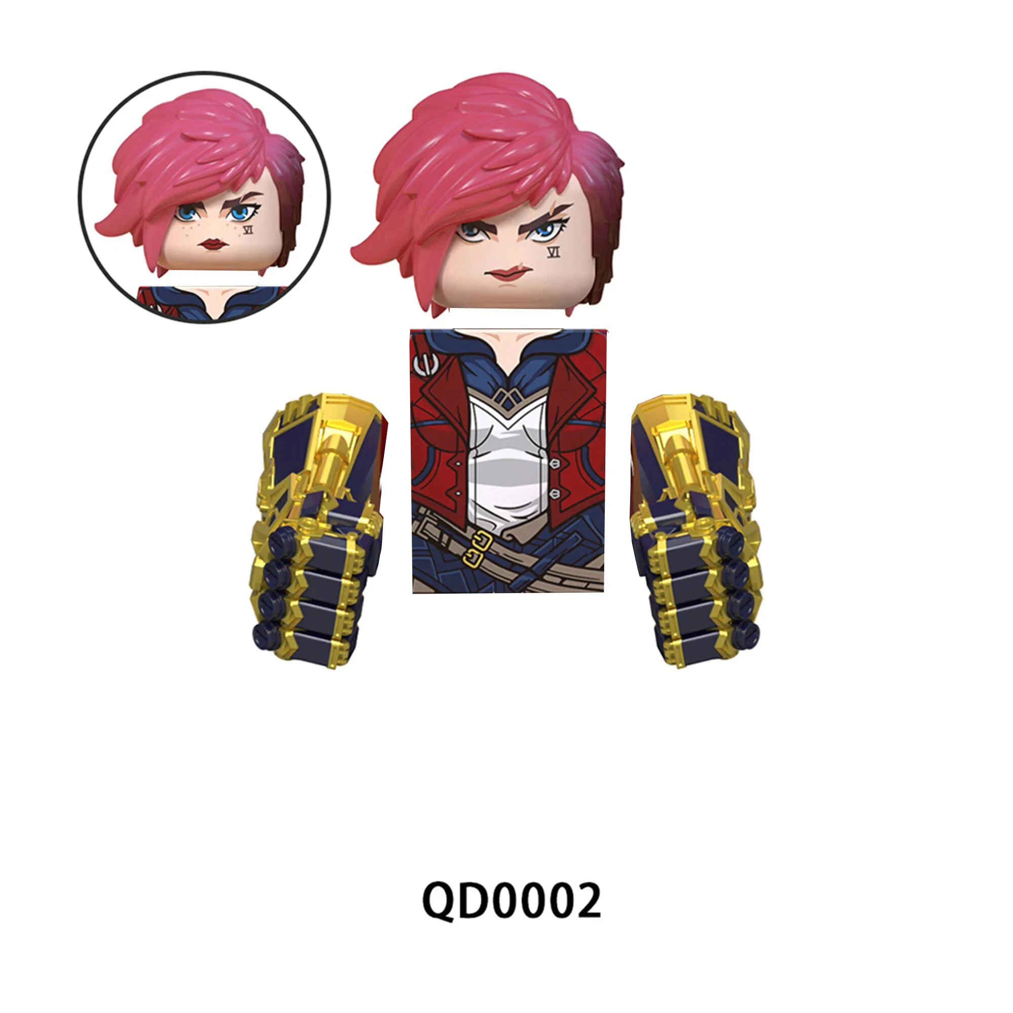 LoL Arcane Figures: Jinx, Vi, Jayce, Caitlyn, Victor &amp; More Bricks Toys ... - $10.80