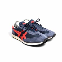 Onitsuka Tiger/Asics Midnight Classic Blue/Red Running Sneakers - Men&#39;s Size 9.5 - £93.01 GBP