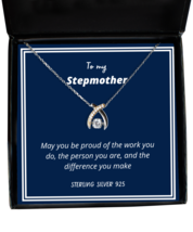 To my StepMother, May you be proud - Wishbone Dancing Necklace. Model 64039  - £31.41 GBP