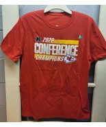 Kansas City CHIEFS T Shirt Size L NFL Footballl 2022 Conf. Champions~hol... - $6.43