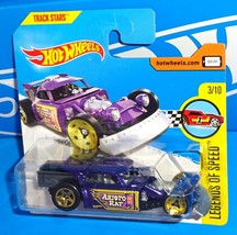 Hot Wheels 2017 Short Card Legends of Speed #1 Aristo Rat Mtflk Purple - £2.37 GBP