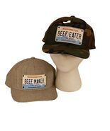 Cattle Ranchers Hat Lot WA State Beef Producers Cap Leather License Plat... - €31,30 EUR