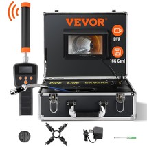 VEVOR Sewer Camera with 512Hz Locator, 131 ft/40 m, 7&quot; Pipeline Inspecti... - $764.35