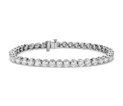 8.00Ct Round Cut Diamond Tennis 7.00&quot; Bracelet 14K White Gold Finish  - $205.98